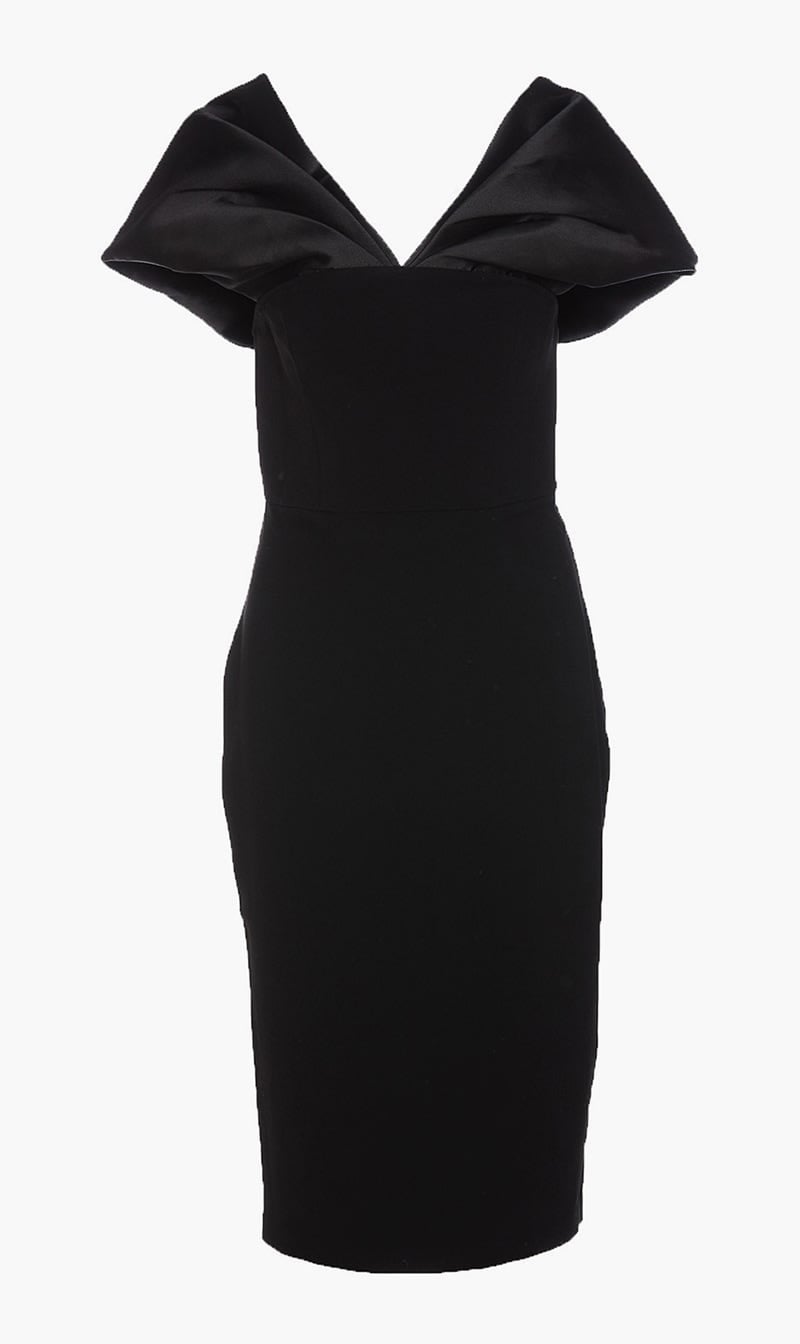 

Solace London Black Wrenley Midi Dress for Women