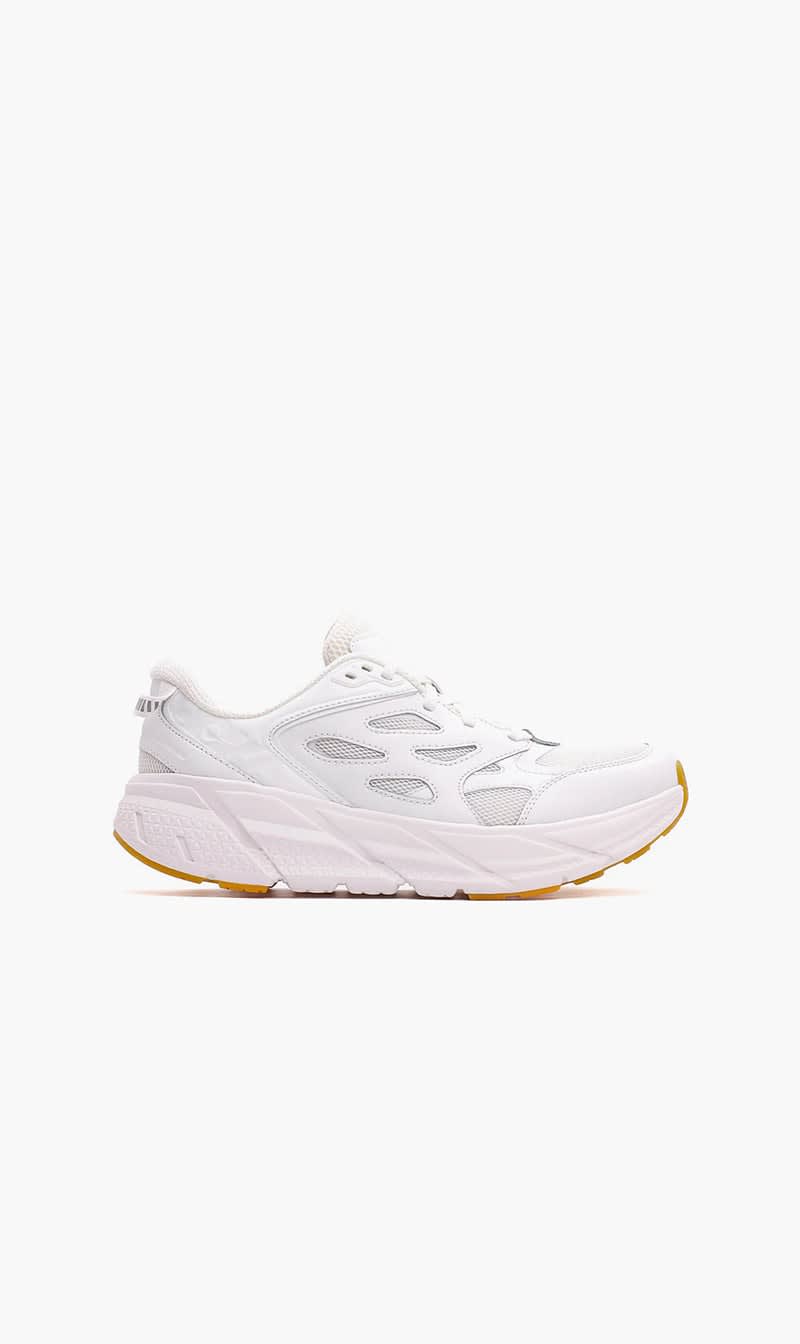 

Hoka White Clifton L Athletics Sneakers | The Deal Outlet
