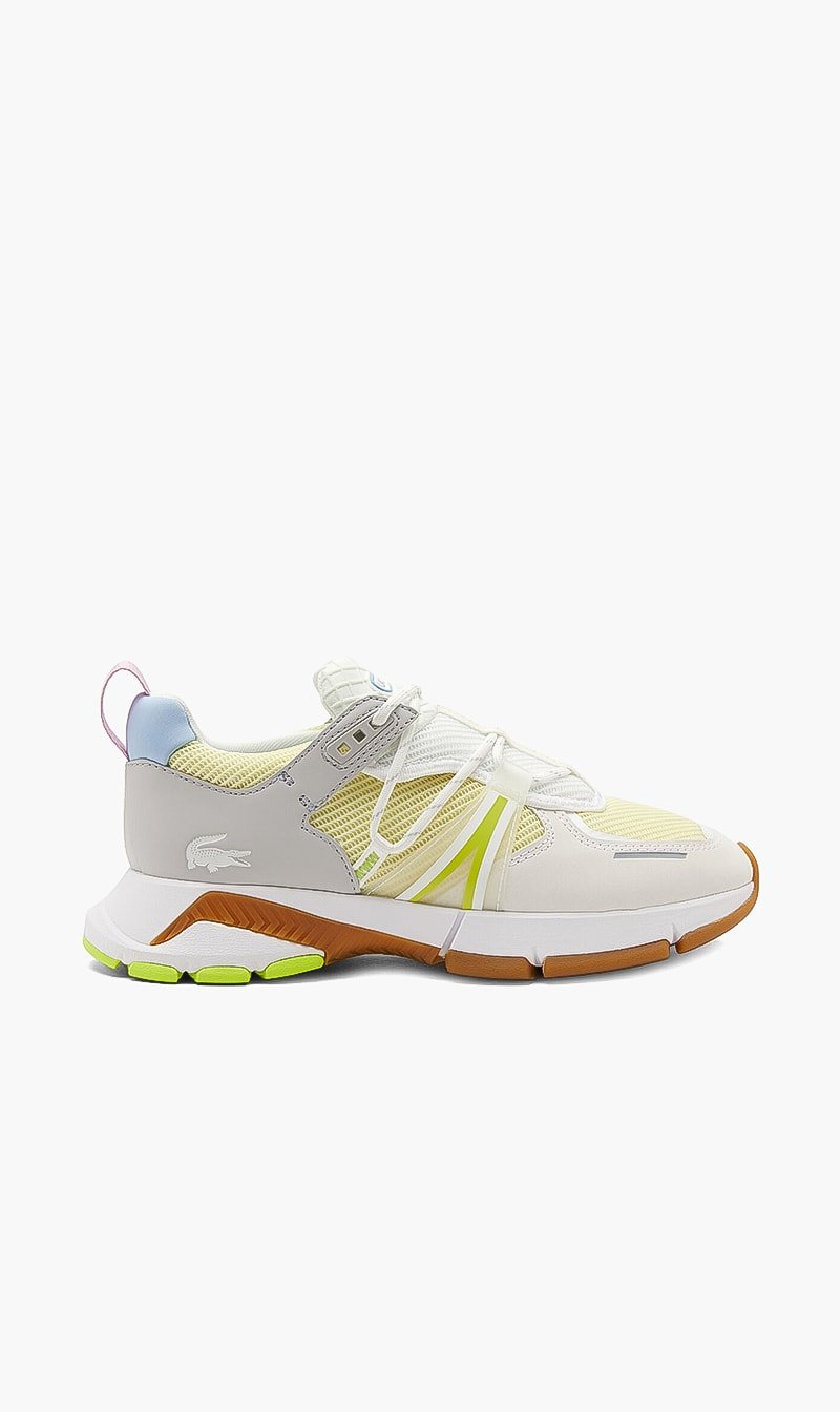 

Lacoste Yellow Textile Lace Sneakers for Women | The Deal Outlet