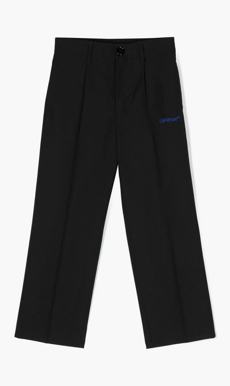 

Off-white Black Bookish Clip Classic Pant Black Blue for Boys | The Deal Outlet