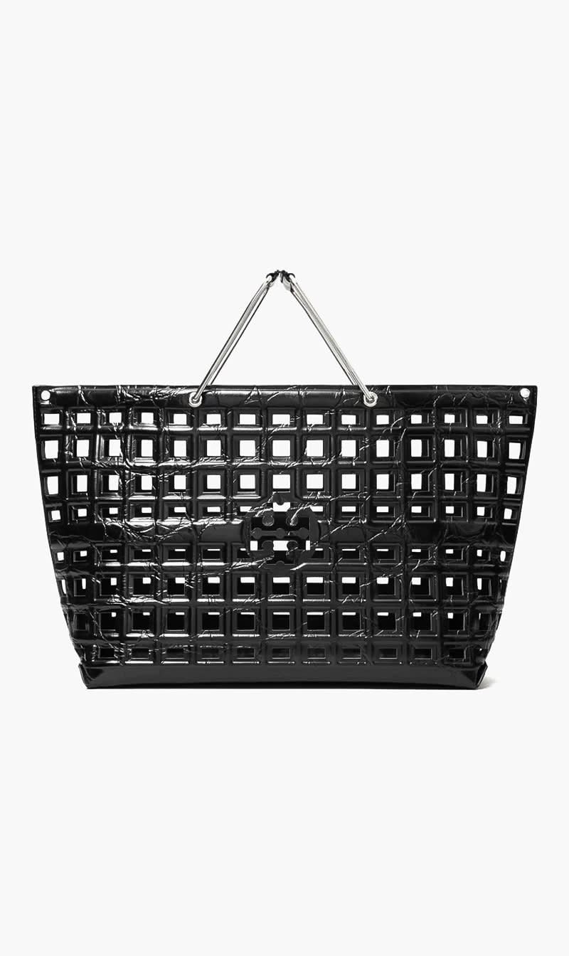 Black Ella Croc Tote Bag for Women