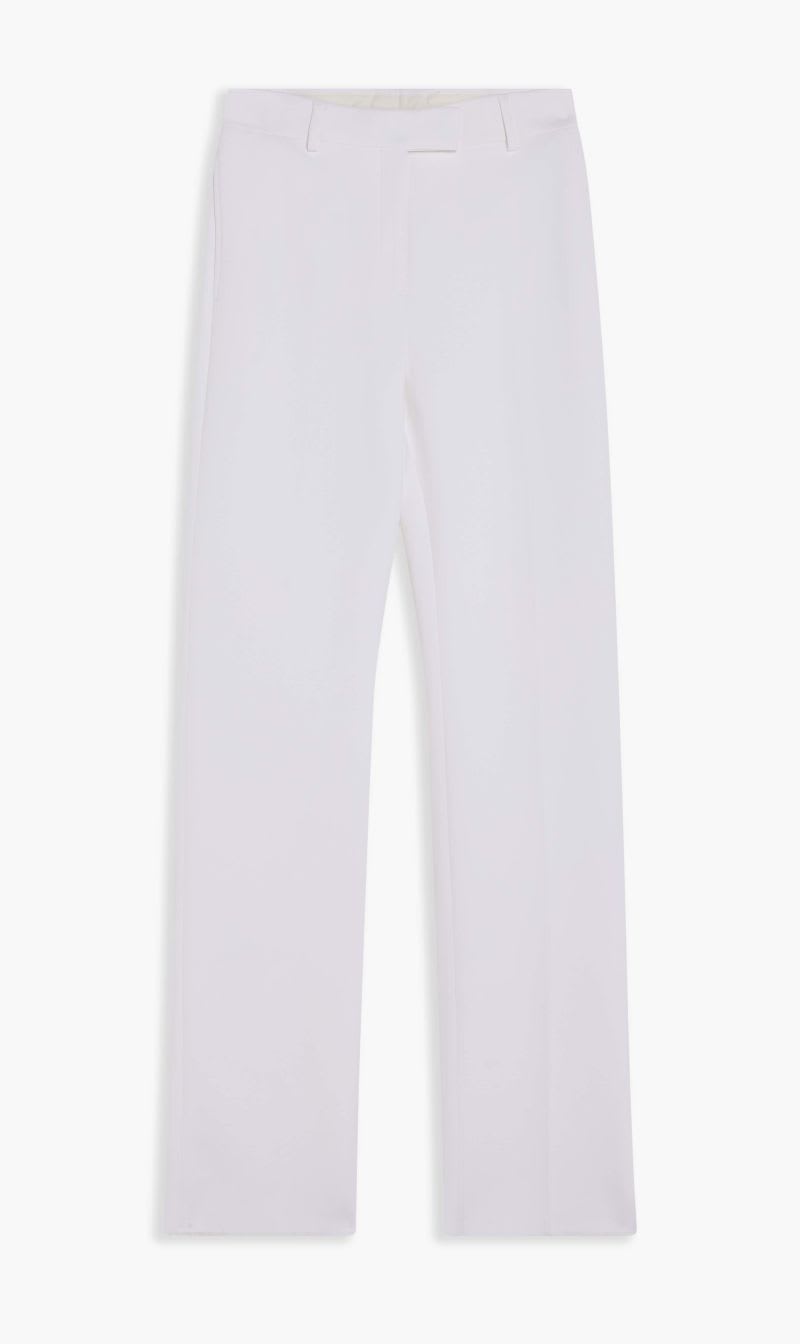 

Salvatore Ferragamo White Viscose Blend Double Crepe Trousers for Women | The Deal Outlet