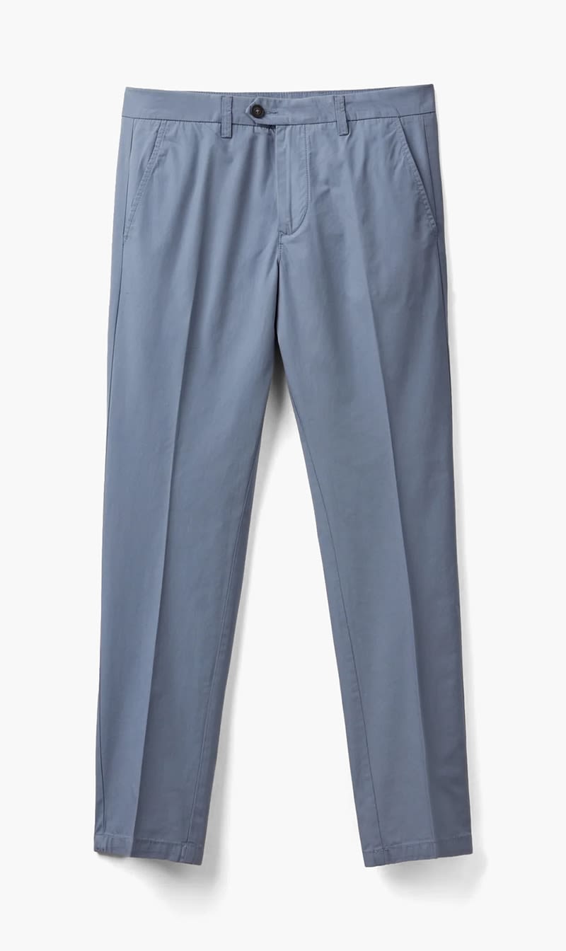 United Colors Of Benetton Light Blue Slim Fit Chino Trousers for Men