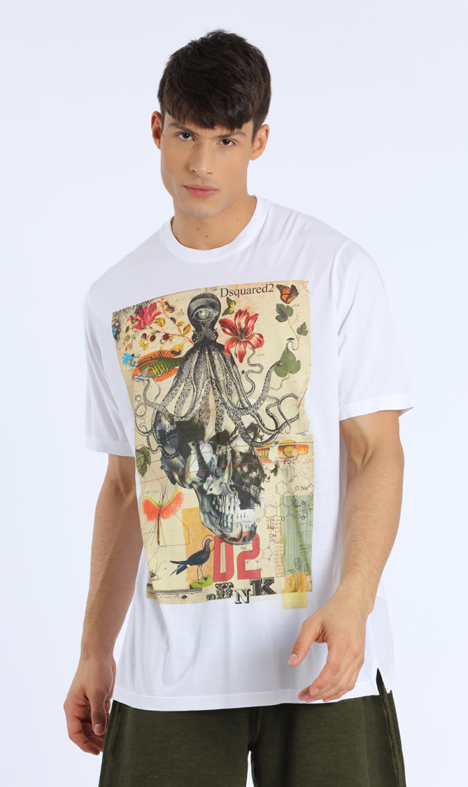 

Dsquared2 Printed White T-shirt