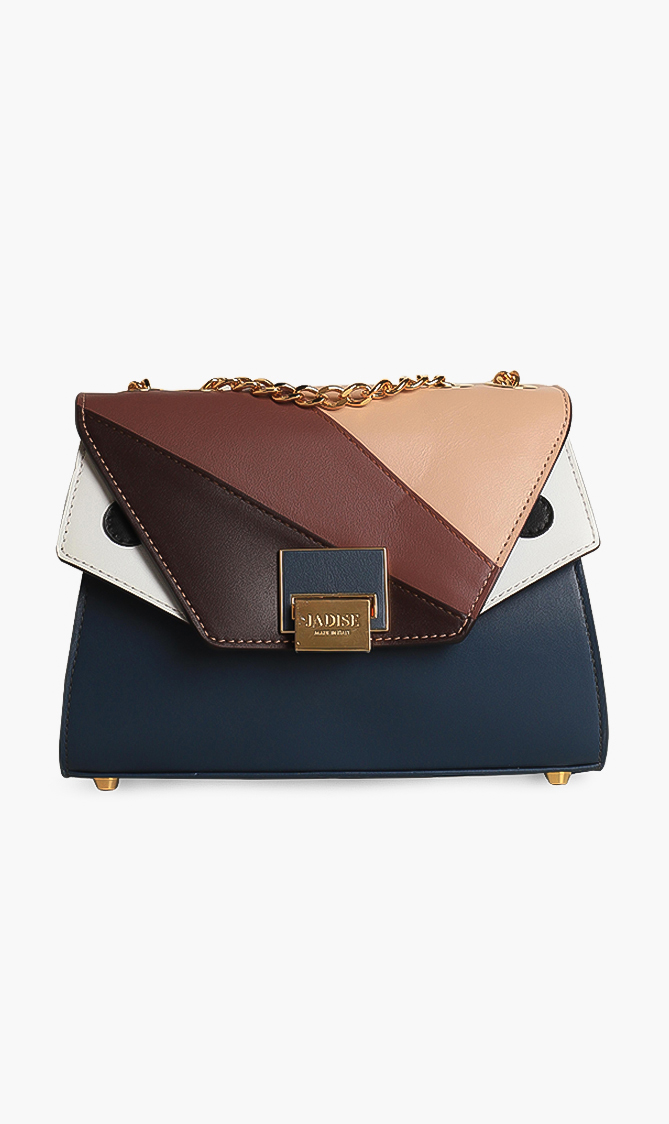 

Jadise Colorblock Leather Sling Bag