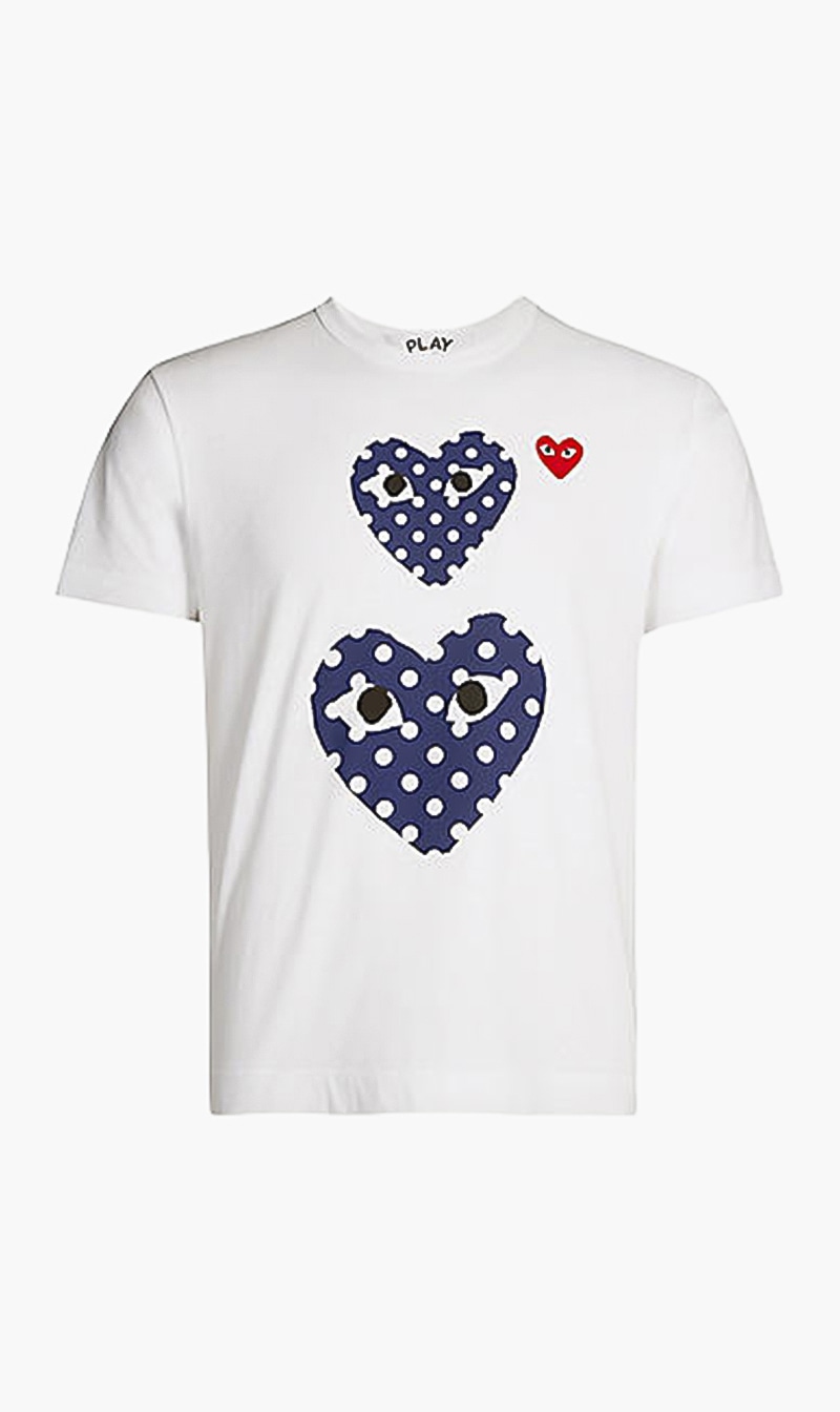 

Play Heart Polka Dot T-shirt, White