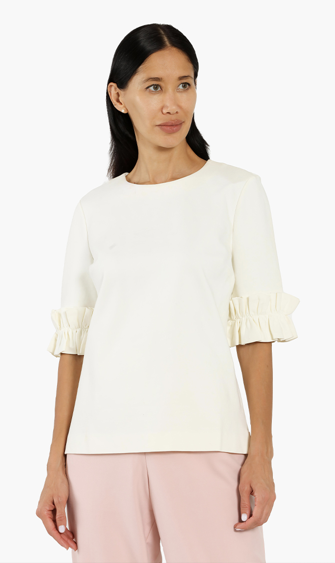 

Ted Baker Kaylle Ruffled Sleeves Top