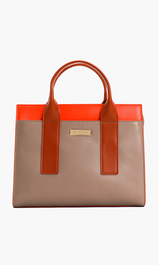 

Cerruti Natalie Colourblock Leather Tote Bag