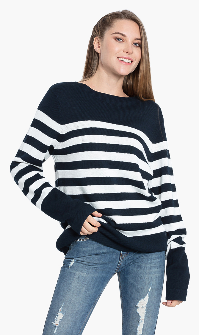 

MICHAEL KORS Striped Cotton Sweater
