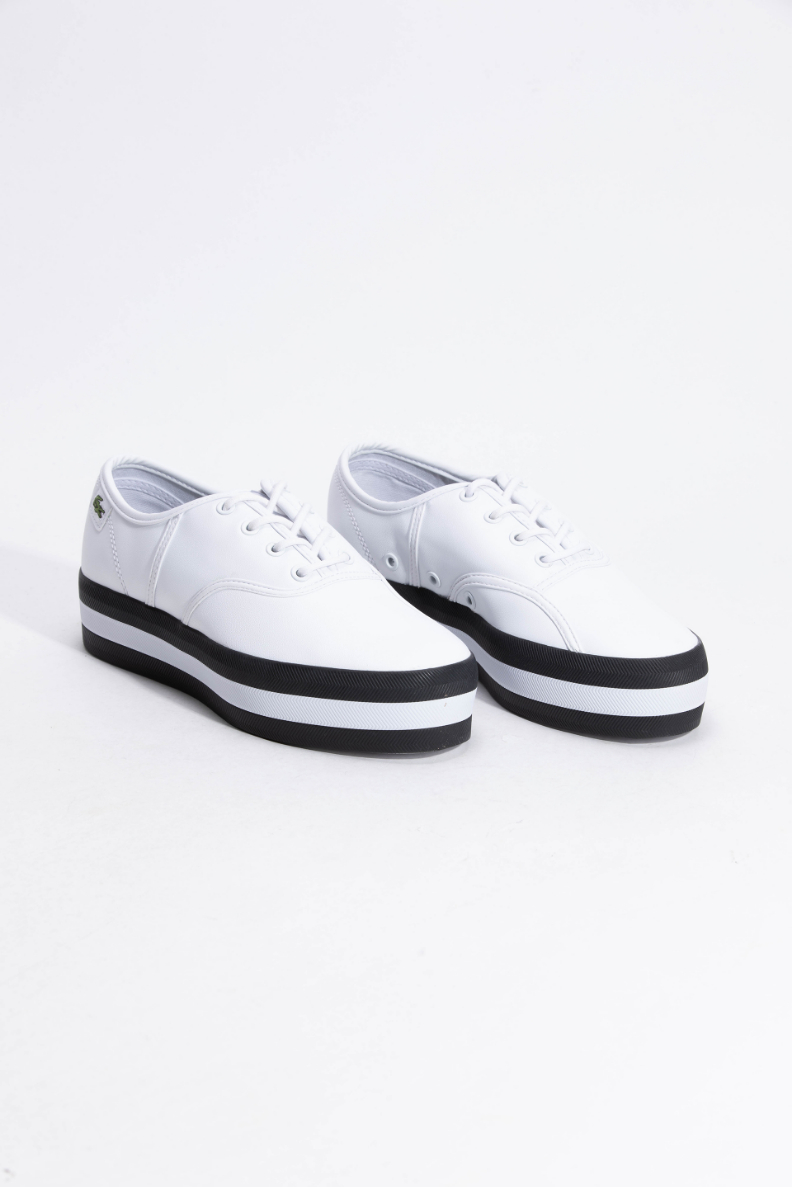 

Lacoste Renã© Platform Leather Navy Sneakers