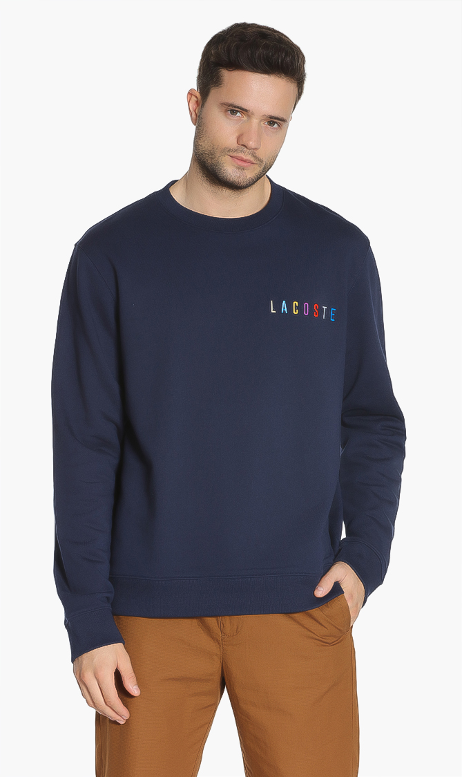 

Lacoste Embroidered Multicolour Signature Fleece Sweatshirt