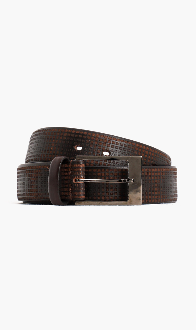 

Pal Zileri Leather Textured Belt