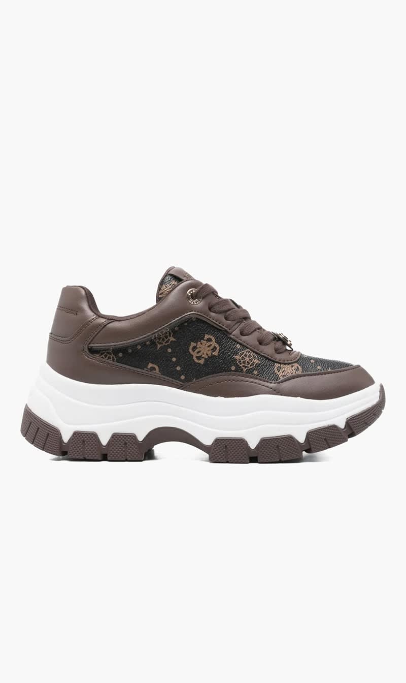 

Guess Brown Berrett 4g Logo Sneakers for Women | The Deal Outlet