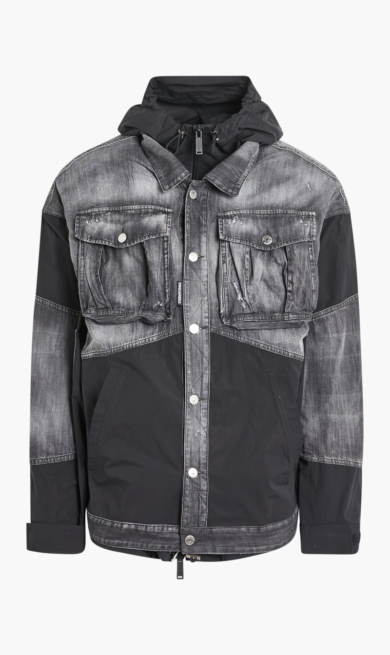 

Denim Styled Sports Jacket, Black