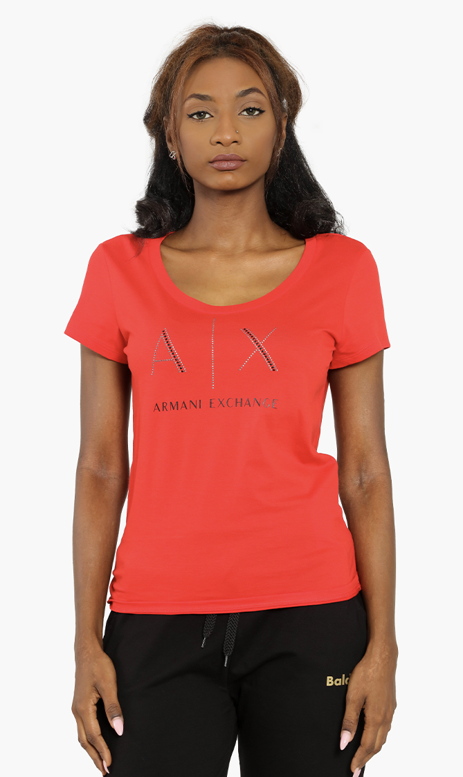 

Emporio Armani Logo Studs T-shirt