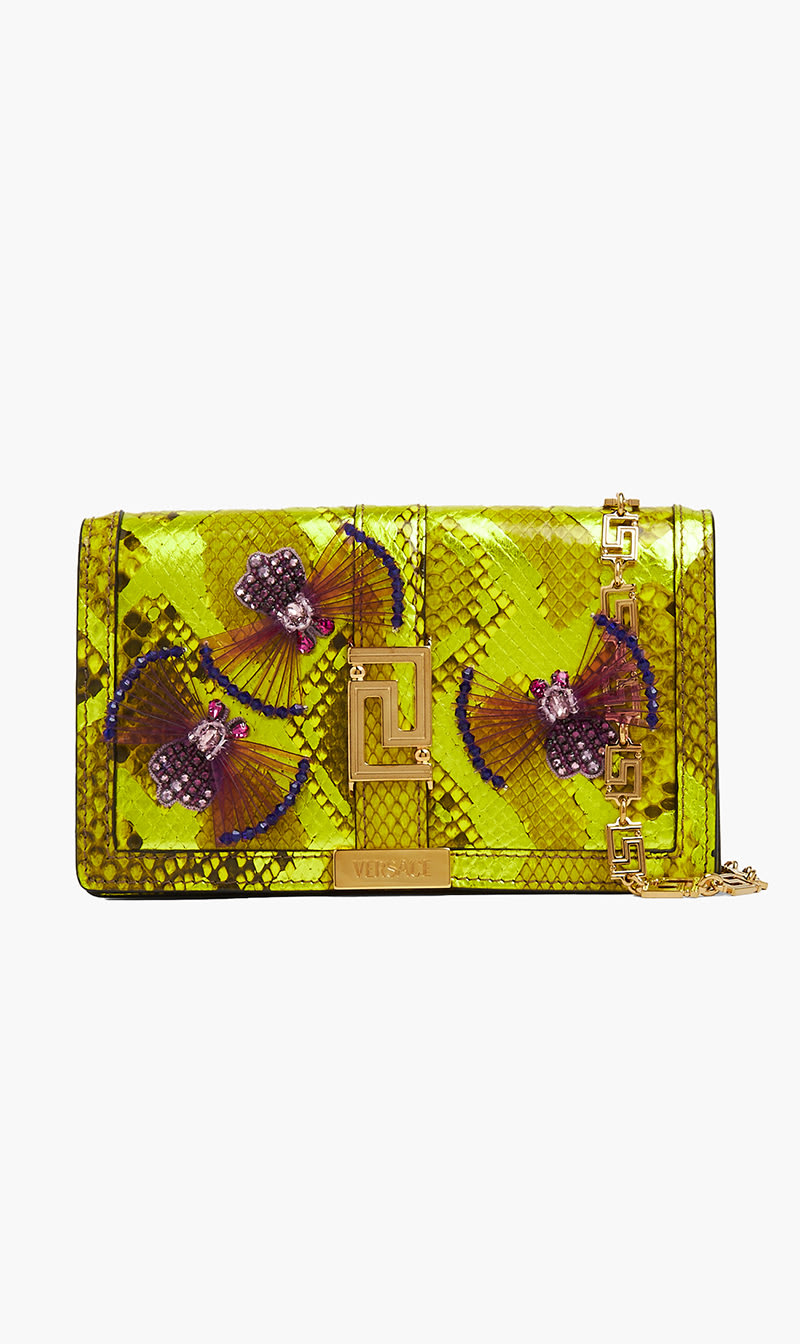 

Versace Multi-color Bag Greca Goddess Small Shoulder Python Metallic Emb Excl for Women | The Deal Outlet