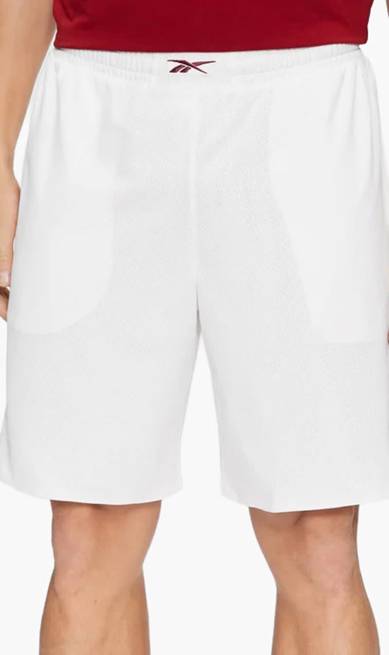 Reebok White Basketball Shorts for Men