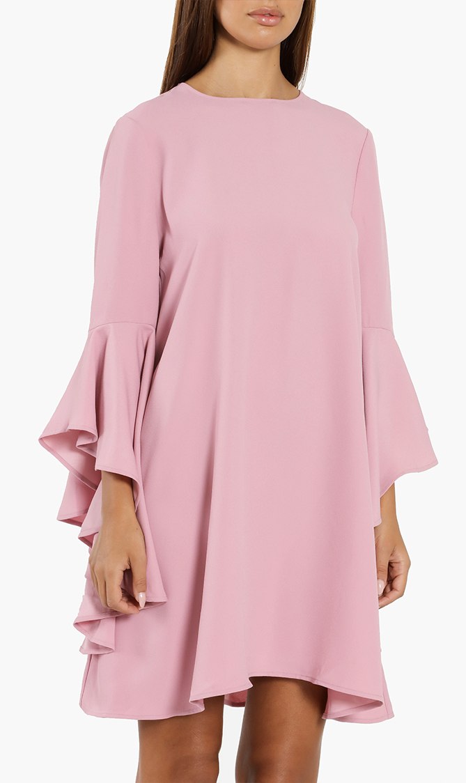 

Ashleyy A-line Waterfall Sleeve Dress