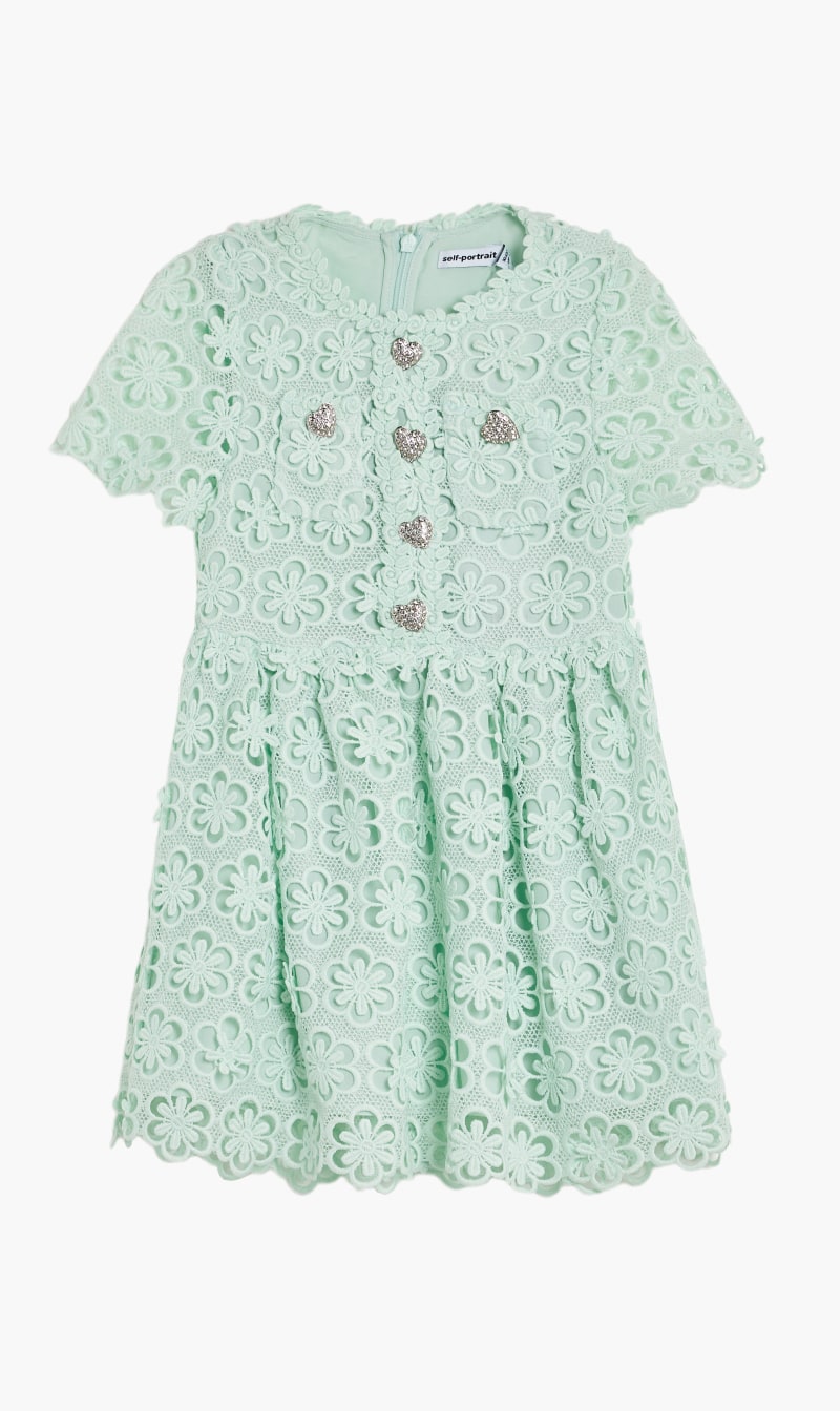 

Green Floral Lace Dress