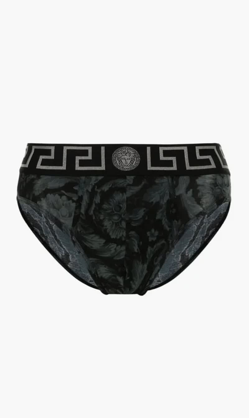 

Versace Multi-color Slip Stretch Organic Jersey Barocco Ss92 All Over-new Logo for Men
