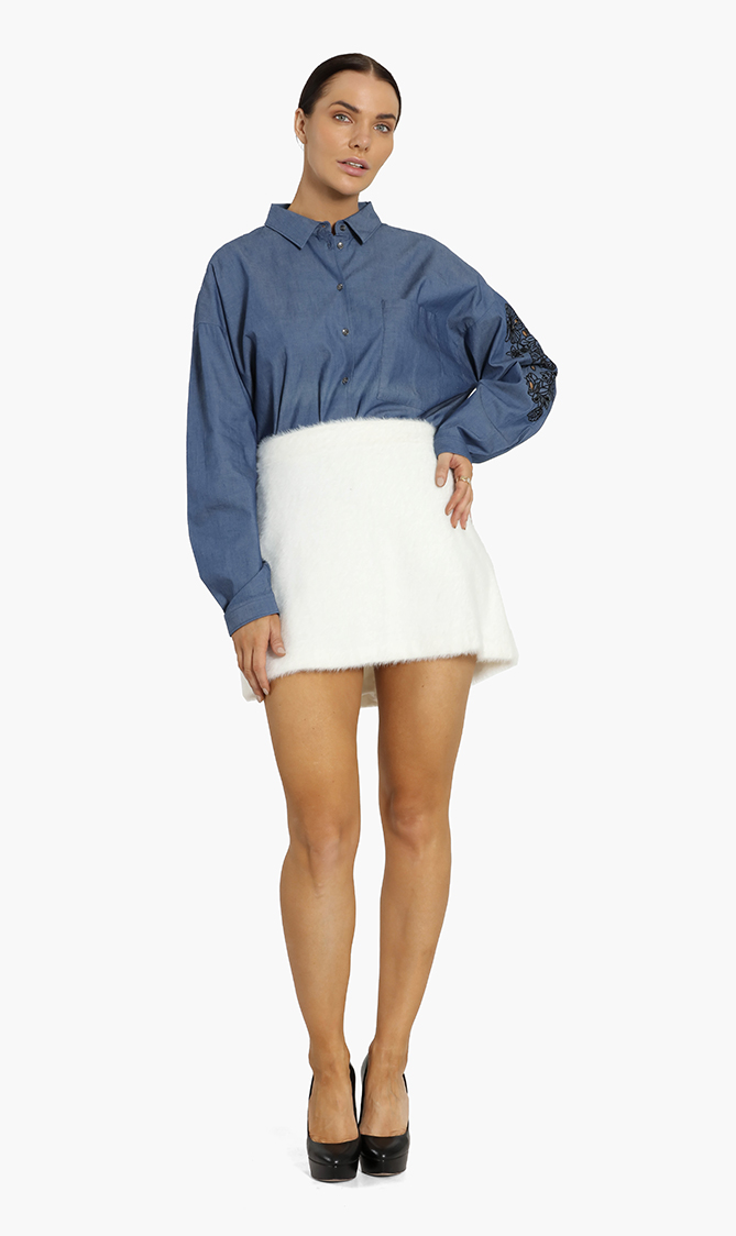 

Emporio Armani Fuzzy Mini Skirt