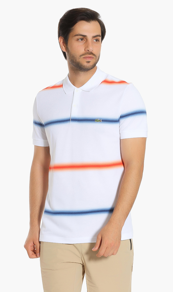 

Lacoste Stripes Regular Fit Polo Shirt