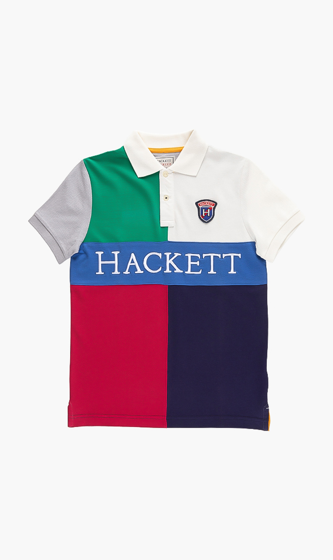 

Hackett London Colorblock Short Sleeve Polo