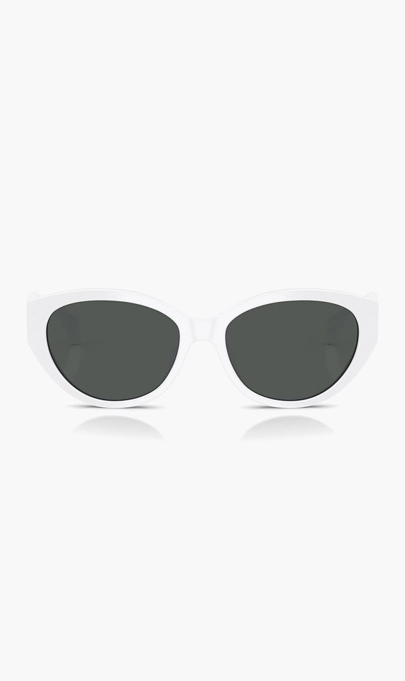Versace White Oval Sunglasses for Women