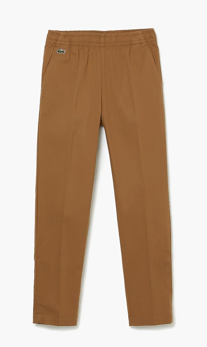 

Lacoste Brown Plain Solid Elasticated Pant for Boys | The Deal Outlet