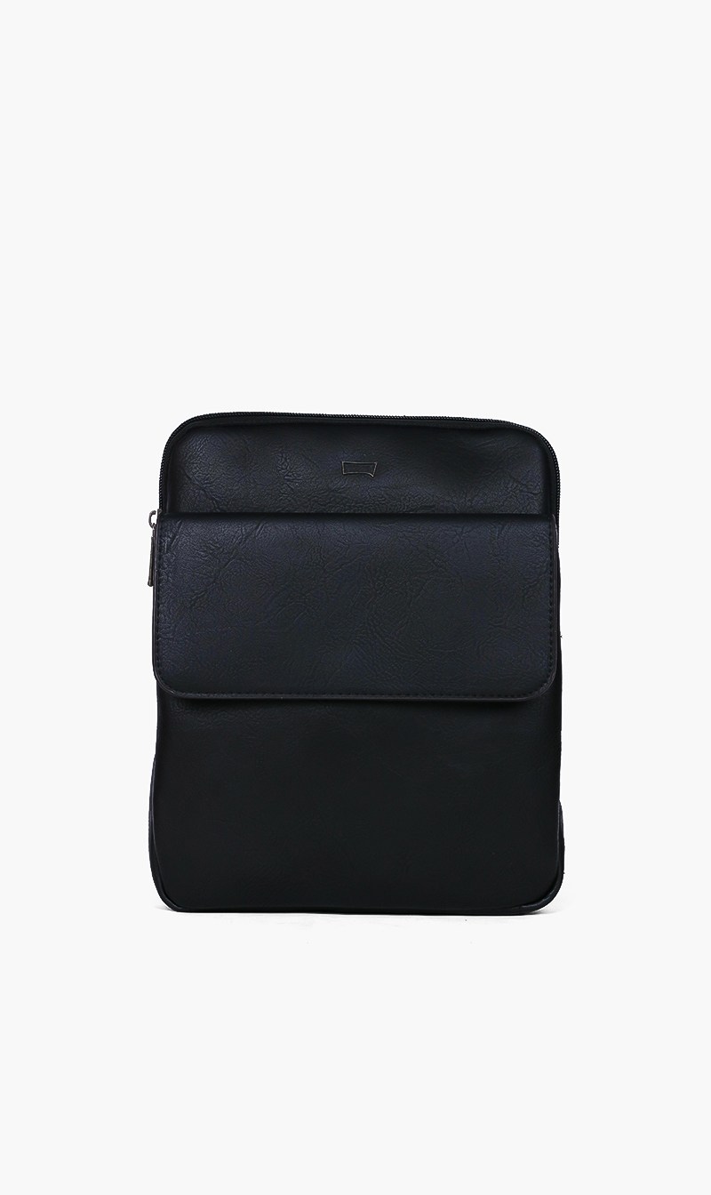 

Solid Leather Crossbody Bag
