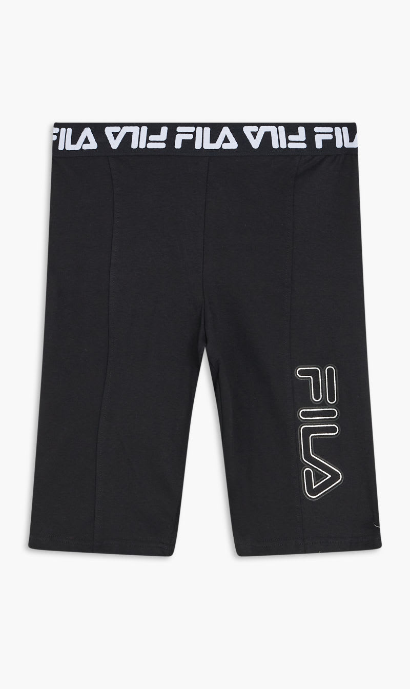 

Fila Black Solid Biker Pants for Women | The Deal Outlet