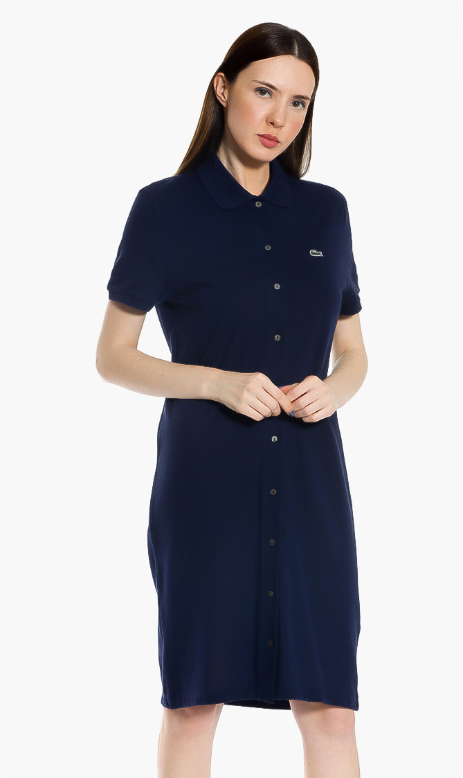 

Regular Fit Stretch Cotton Polo Dress