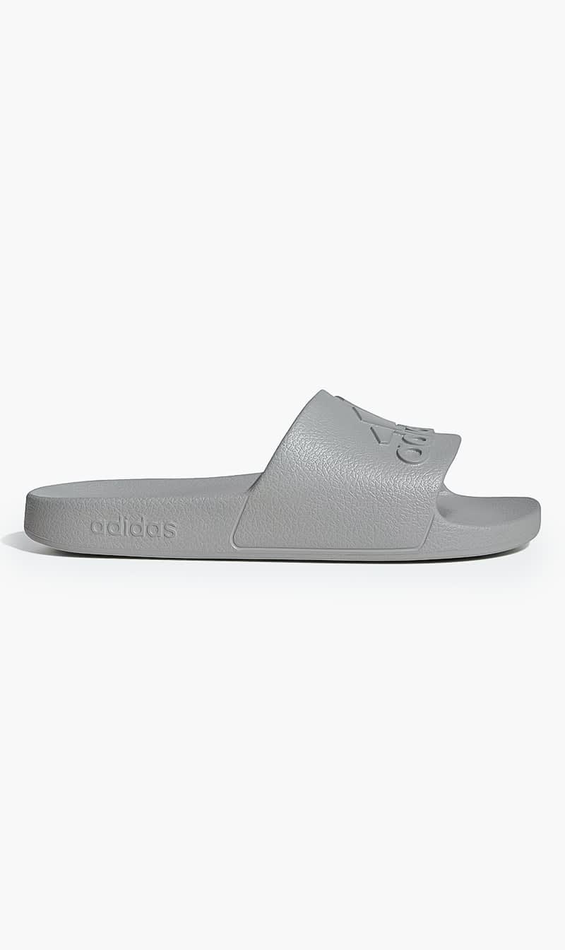 

Adidas Grey Adilette Aqua Slides for Men | The Deal Outlet