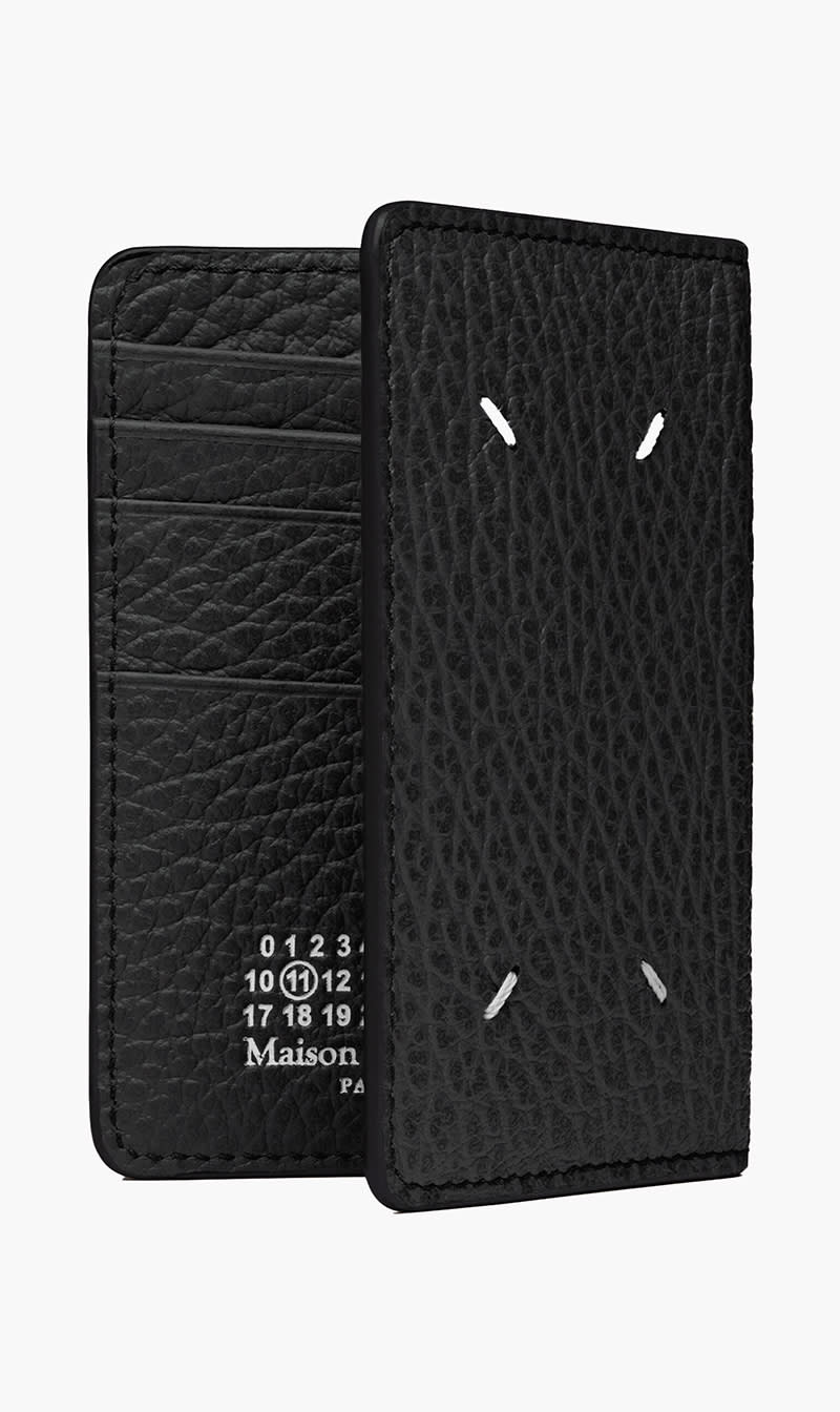 

Maison Margiela Black Avp Slim Black Card Holder | The Deal Outlet