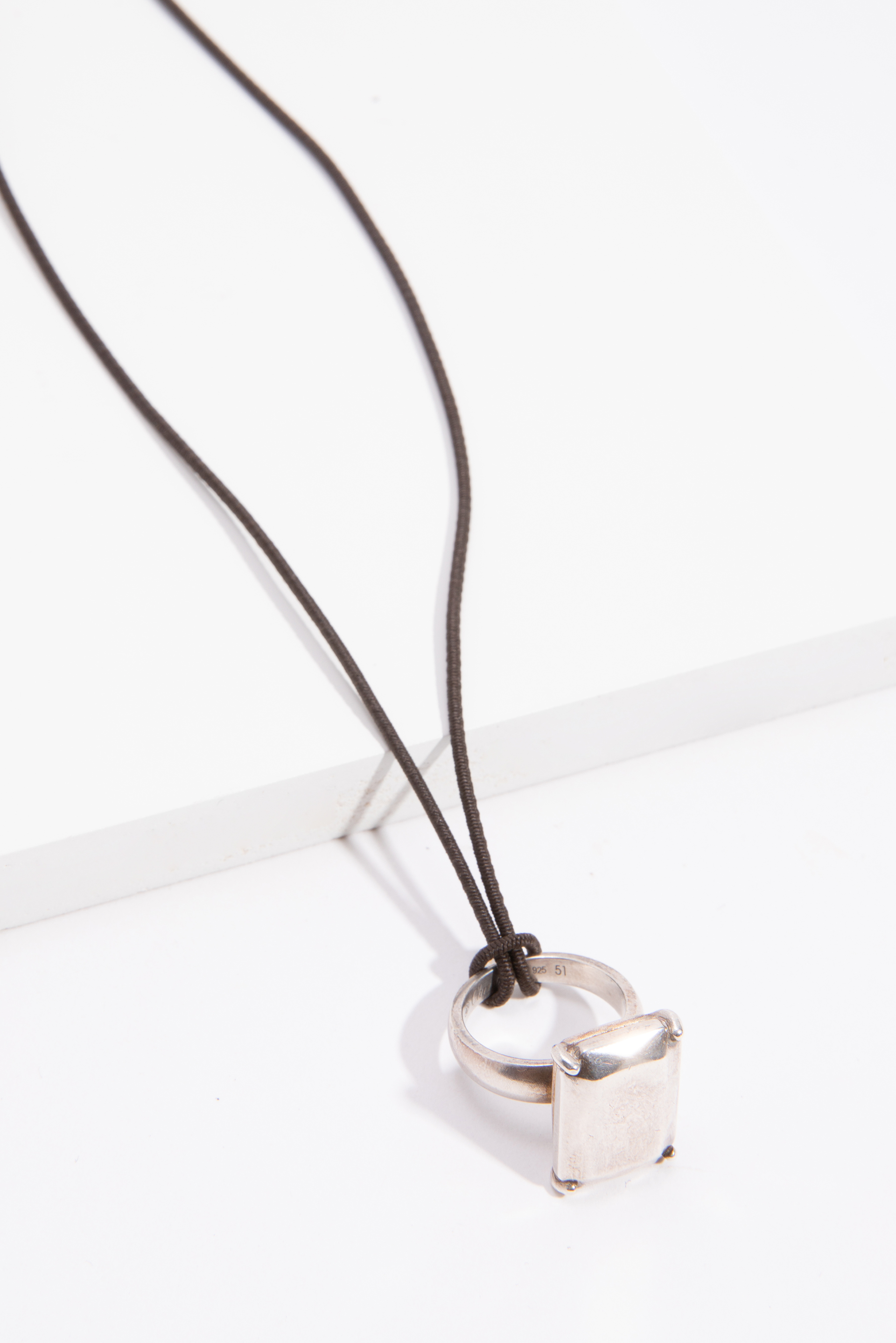 

CHRISTOFLE Graphik Sterling Silver Ring Pendant