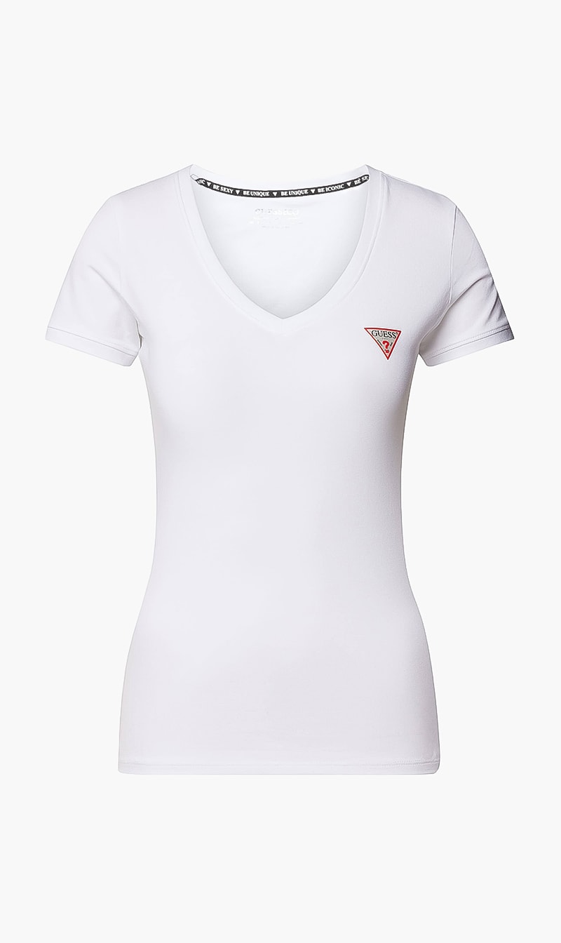 

Guess White Logo Short Sleeves Tshirt for Women | The Deal Outlet
