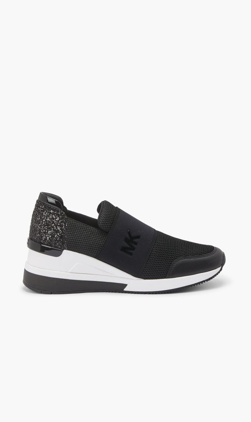 

Michael Kors Black Felix Trainer for Women | The Deal Outlet