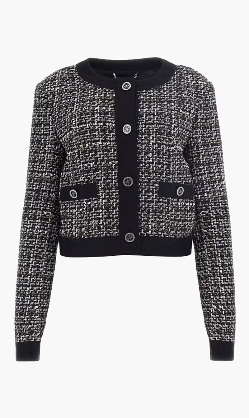 

Guess White Tweed Blazer for Women | The Deal Outlet