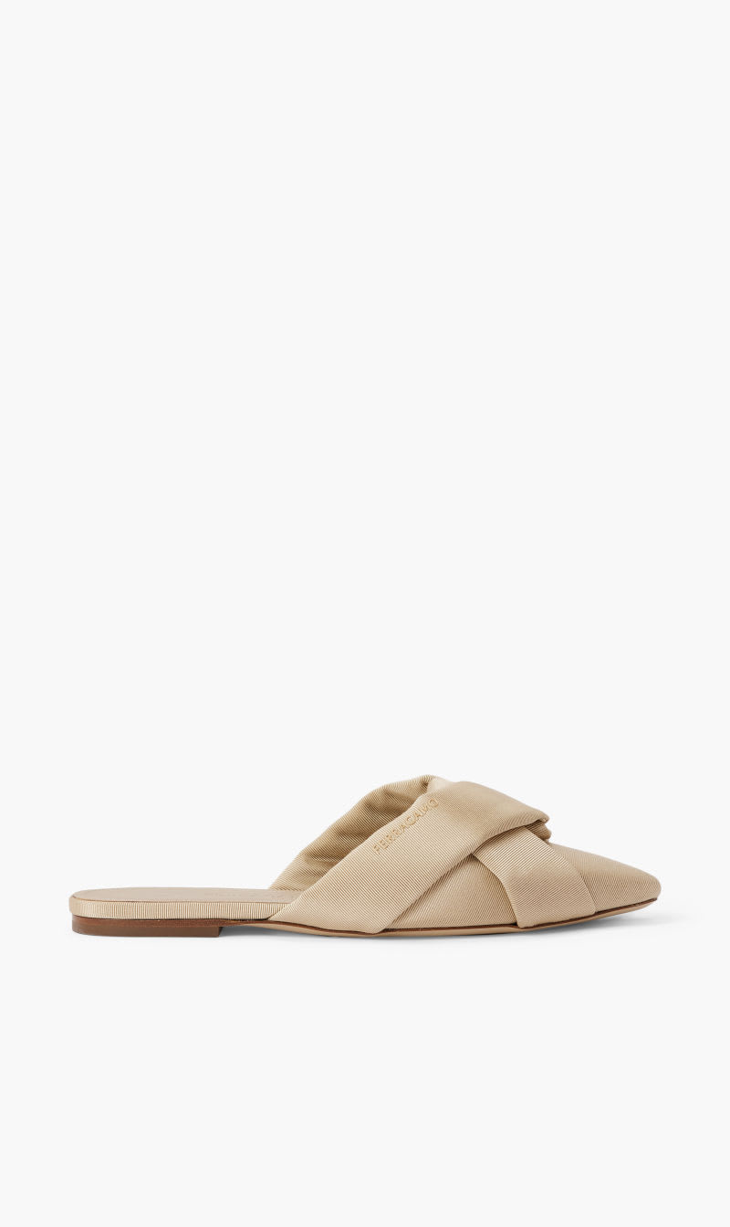 

Salvatore Ferragamo Beige Mule for Women | The Deal Outlet