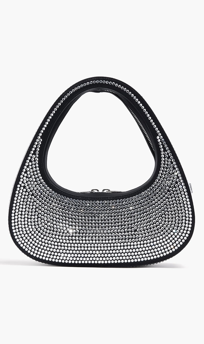 

Coperni Black Crystal-embellished Baguette Swipe Bag for Women