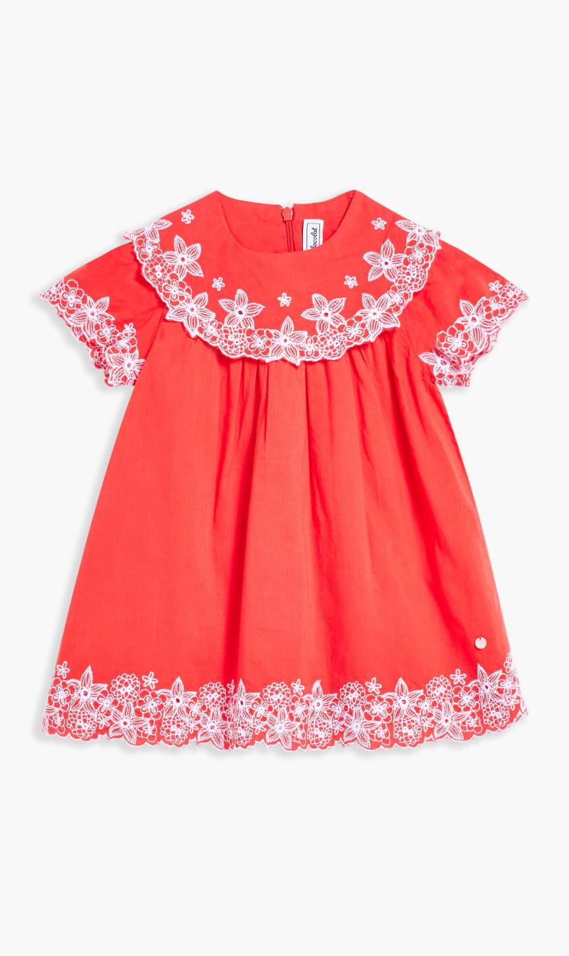 

Tartine Et Chocolat Red Poppy Dress for Kids | The Deal Outlet