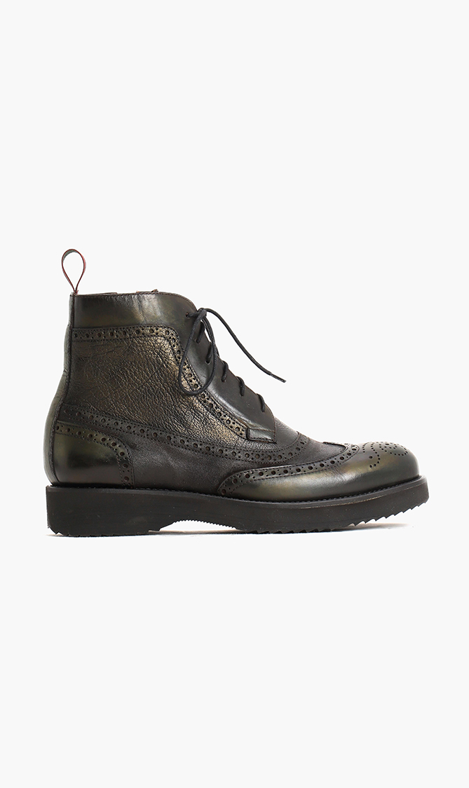 

Pollini Leather Brogues Boots