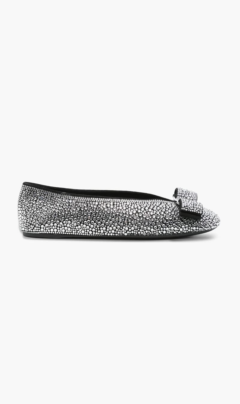 

Salvatore Ferragamo Silver Vanna G Cry for Women | The Deal Outlet