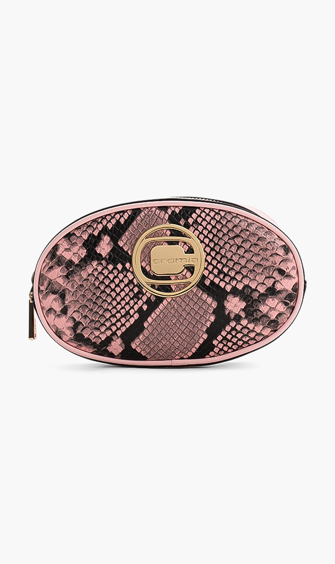 

Cromia Saran Snake Print Crossbody Bag