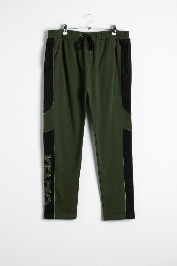 

Mesh Tapered Sweatpants, Green