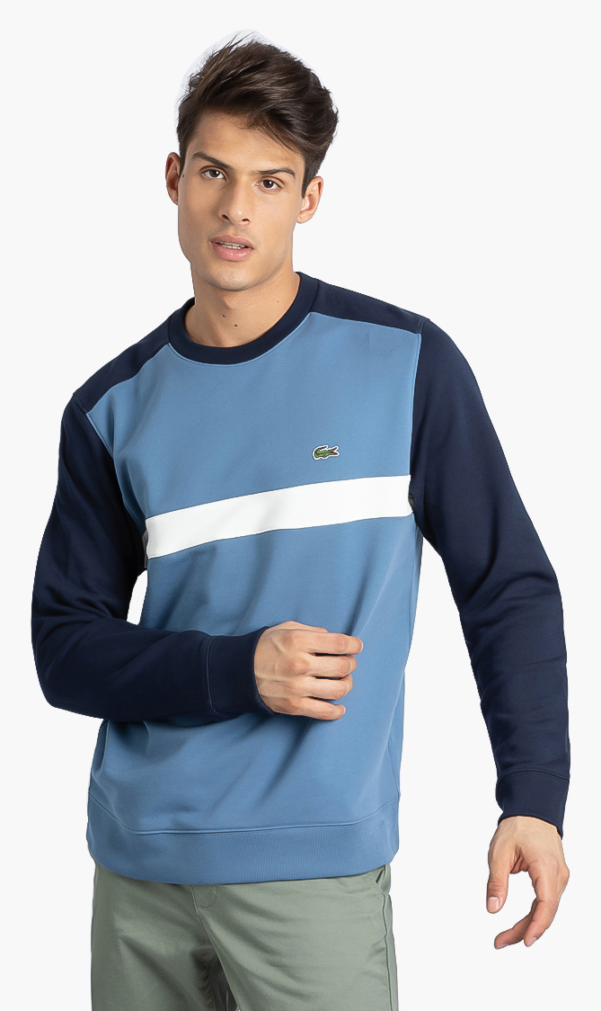 

Lacoste Colorblock Cotton Fleece Sweatshirt
