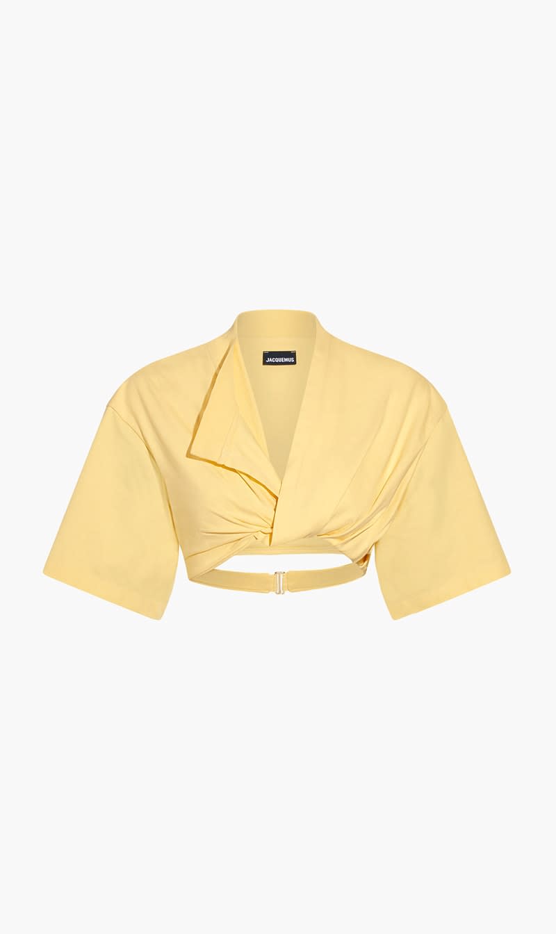 

Jacquemus Yellow Le Tshirt Bahia Court for Women | The Deal Outlet