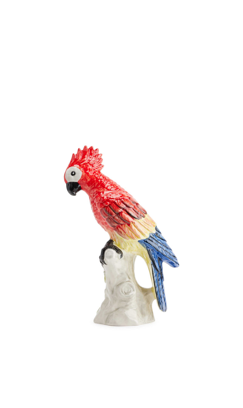 

Etro Red Miguel Parrot Shaped Decoration Item | The Deal Outlet