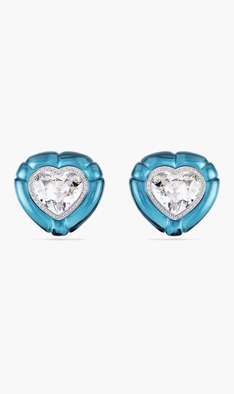 Swarovski Blue Dulcis Clip Earrings for Women