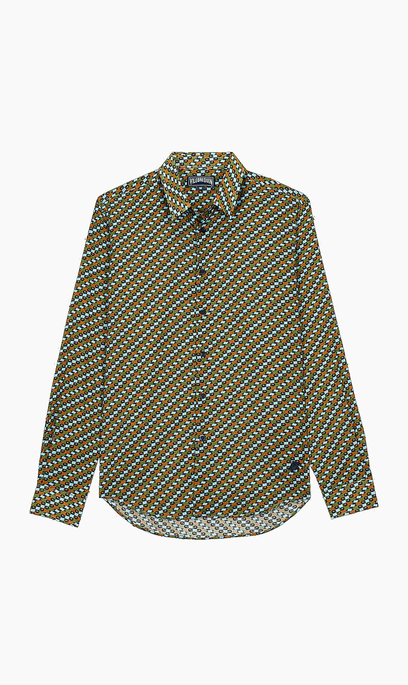 

Printed Linen Shirt, Multi-color